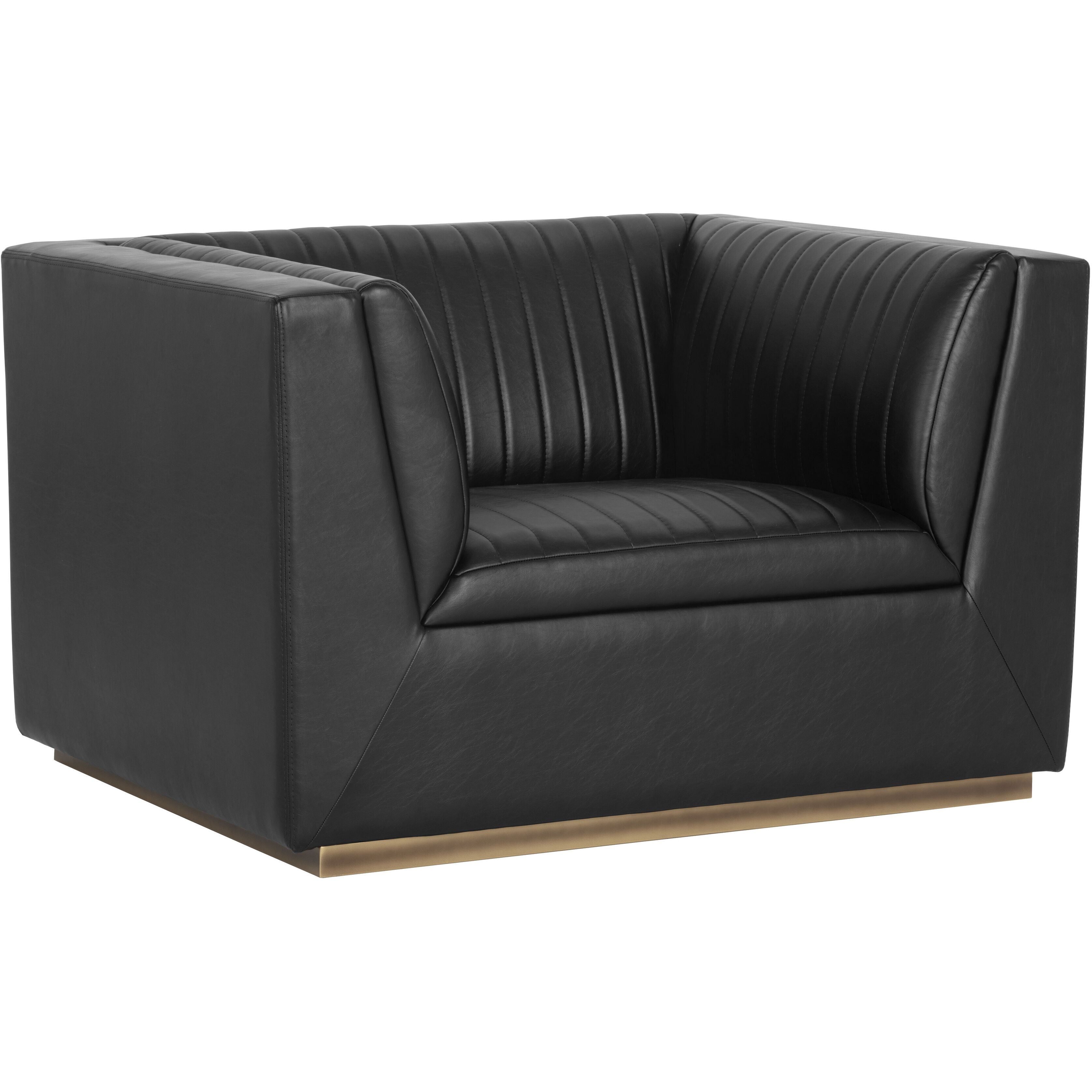 Bradley Vintage Black Armchair